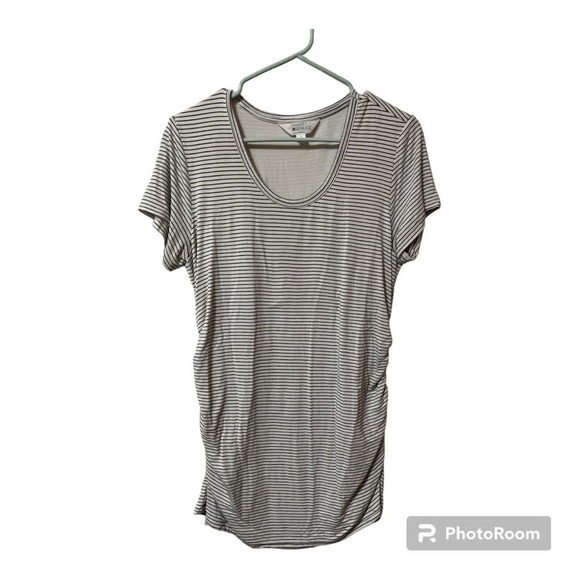 Market & Spruce Stitch Fix Maternity Striped Top - Picture 1 of 5